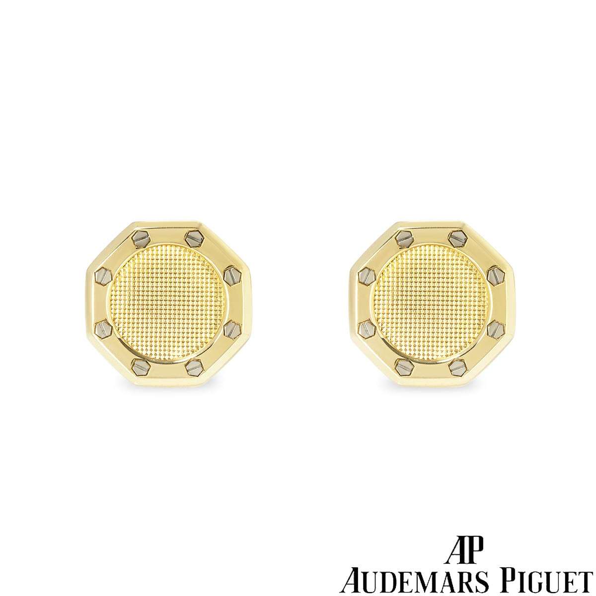 Audemars Piguet Yellow Gold Royal Oak Cufflinks Audemars Piguet Yellow Gold Royal Oak Cufflinks